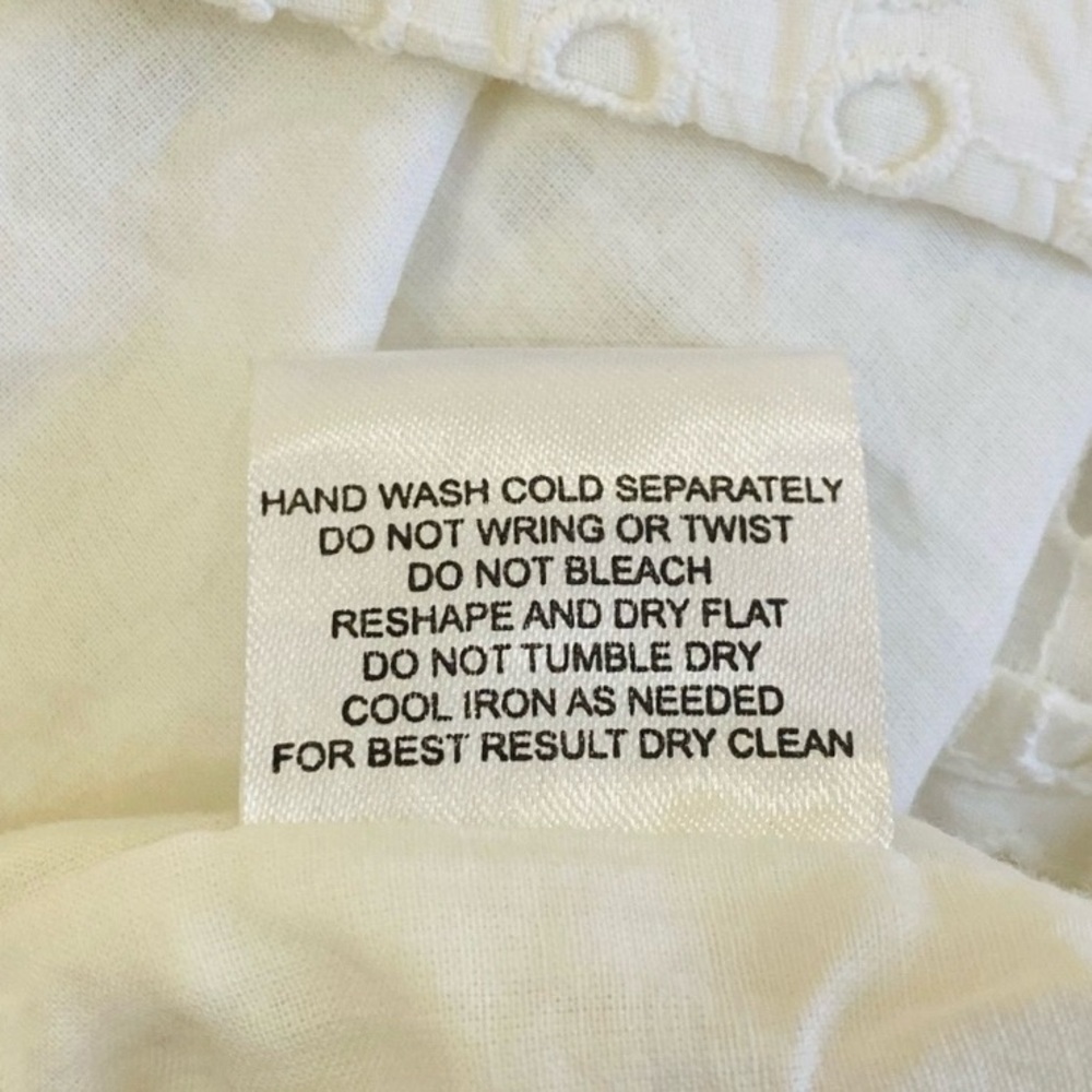Olive & Oak White Eyelet Fit & Flare Mini Skirt - Size L (Fits like Medium/8) - Picture 8 of 9